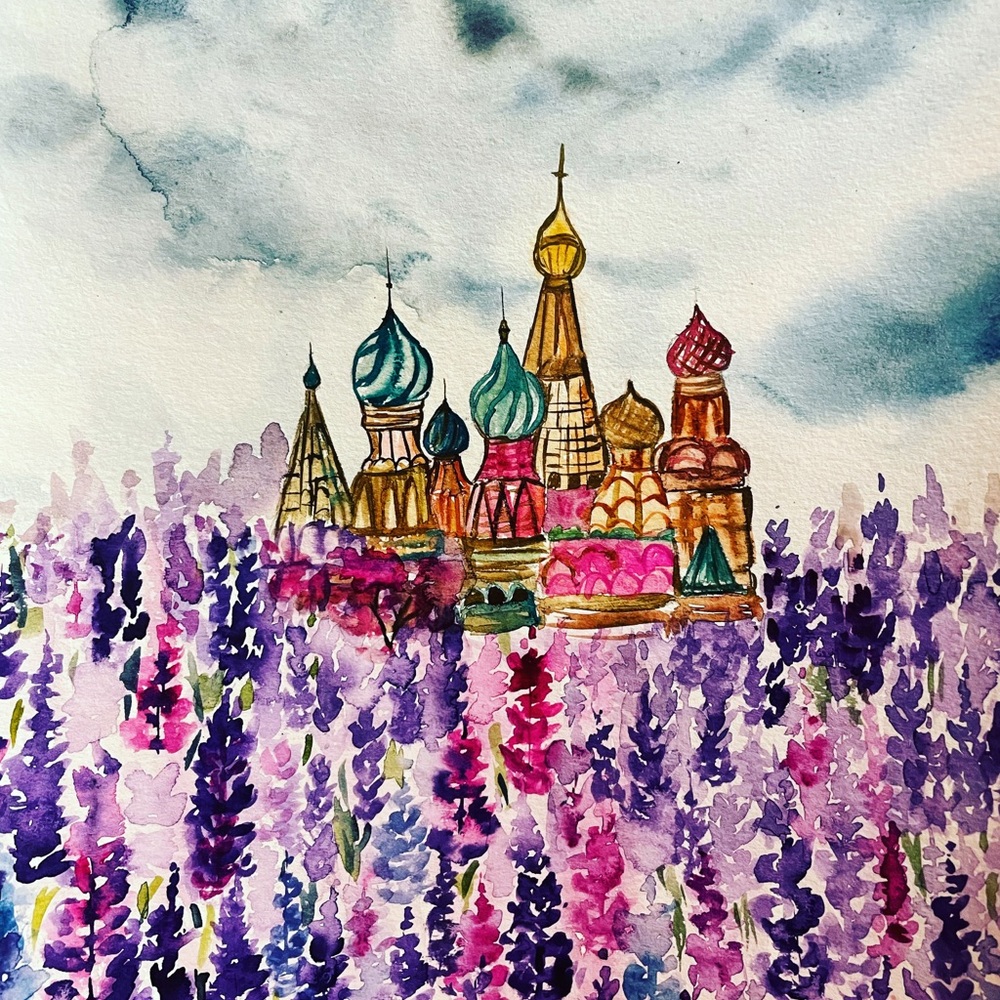 watercolorpainting lavender💜